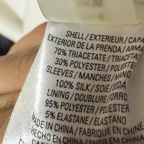 Elie tahari shift dress sheer silk sleeves - Picture 3 of 4